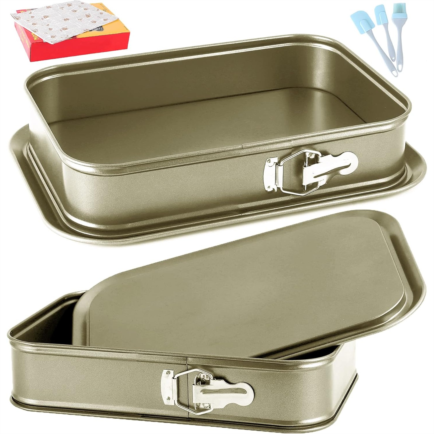 Springform Pan Set - Large Springform Cake Pan 14x11 Inch