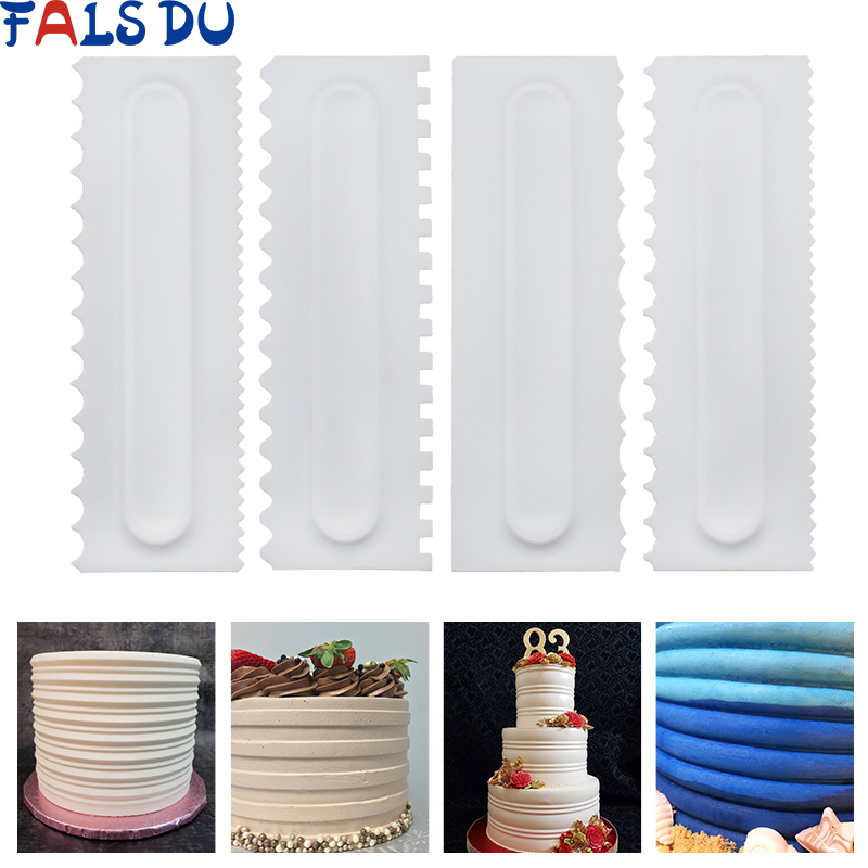 Fondant Smoother Set - Cake Decorating Comb Cake Scraper Smoother