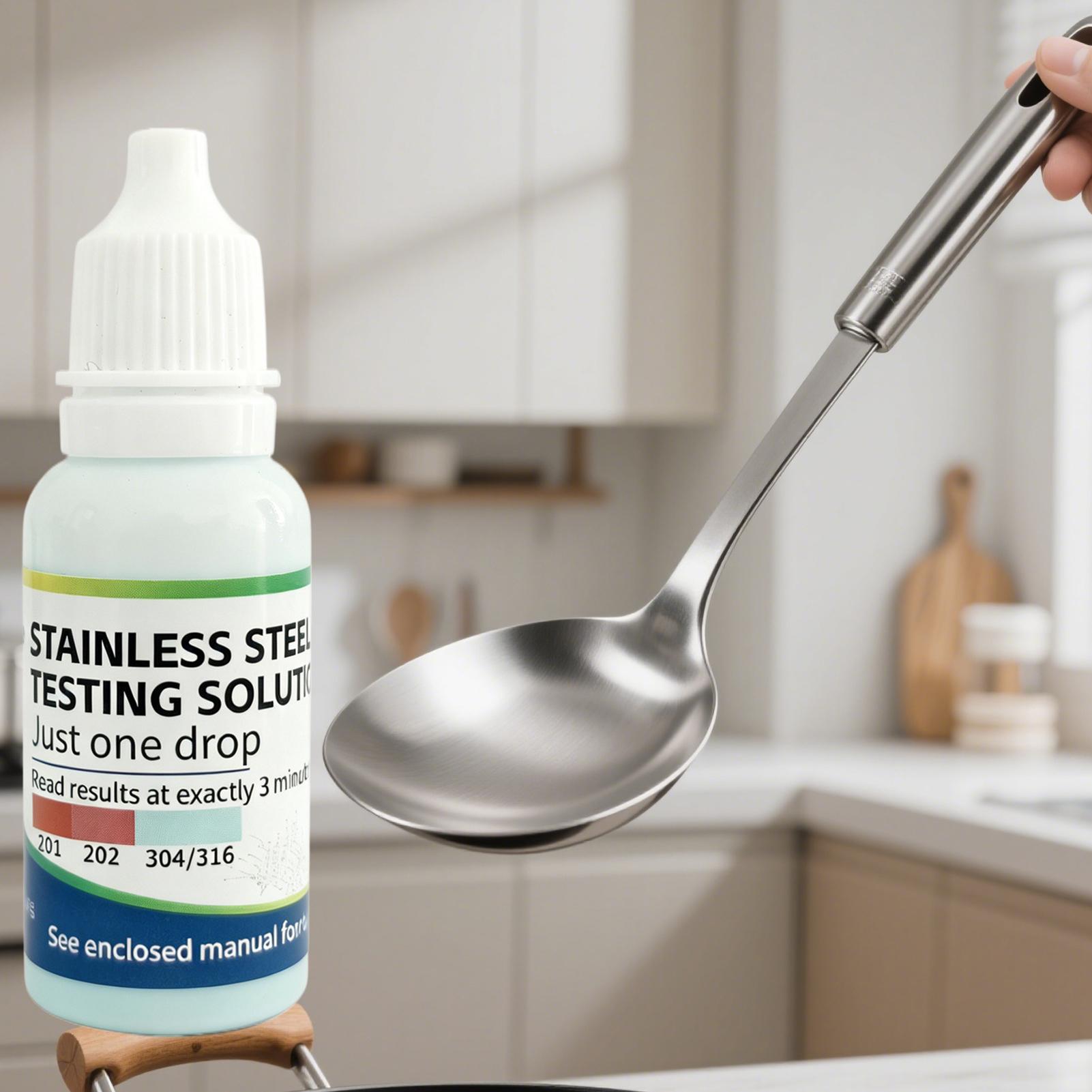 Kitchen Quiz - 15ml Stainless Steel Test Liquid Reagent