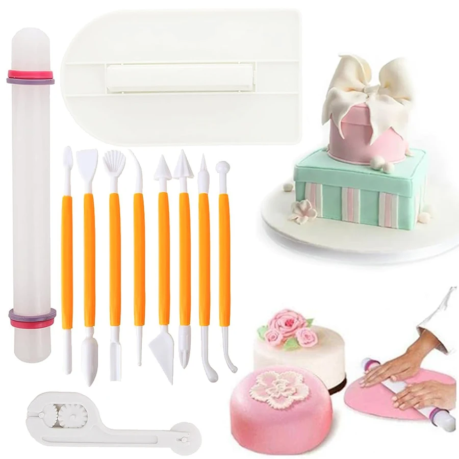 11pcs Fondant Tools Set Cake D - Fondant Smoother Set ulasan dan harga
