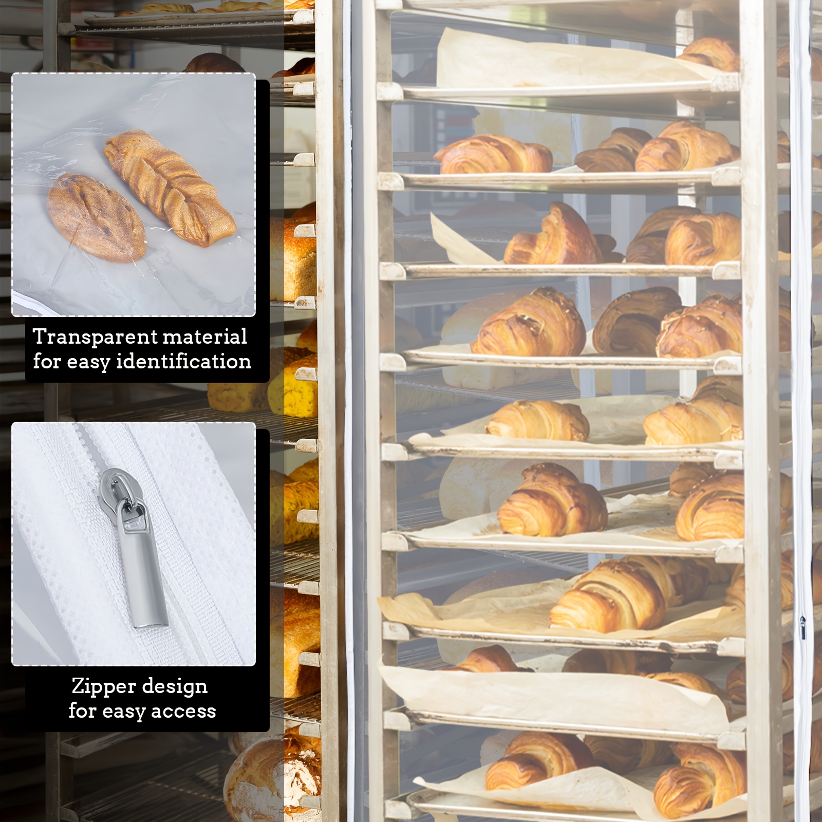 2-Pack Transparent Bun Pan Rac - Kitchen Baking Pan Storage ulasan dan harga