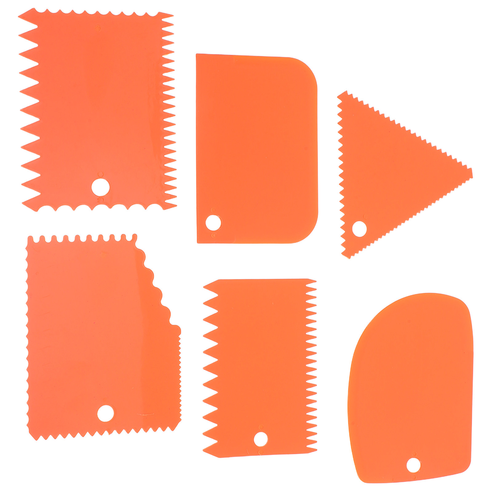 6Pcs Cake Cream Spatula Set Se - Fondant Smoother Set ulasan dan harga
