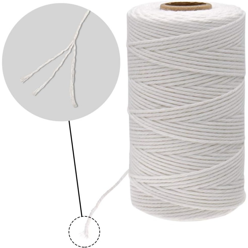 328 Feet 2mm Food Safe Cotton  - Kitchen Baking Twine ulasan dan harga