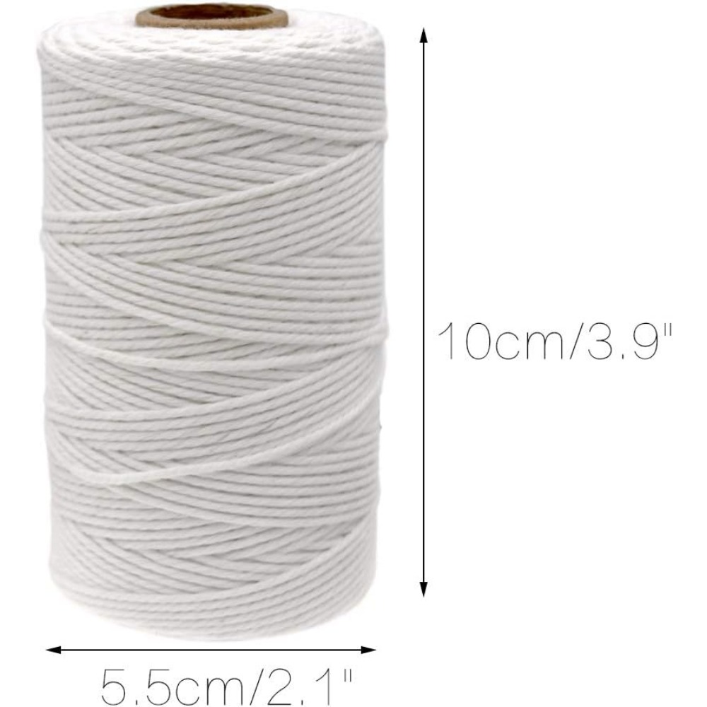 328 Feet 2mm Food Safe Cotton  - Kitchen Baking Twine ulasan dan harga