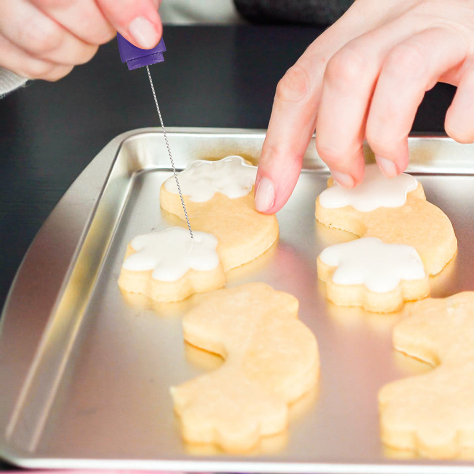 2Pcs Ergonomic Handle Cake Tes - Kitchen Quiz ulasan dan harga