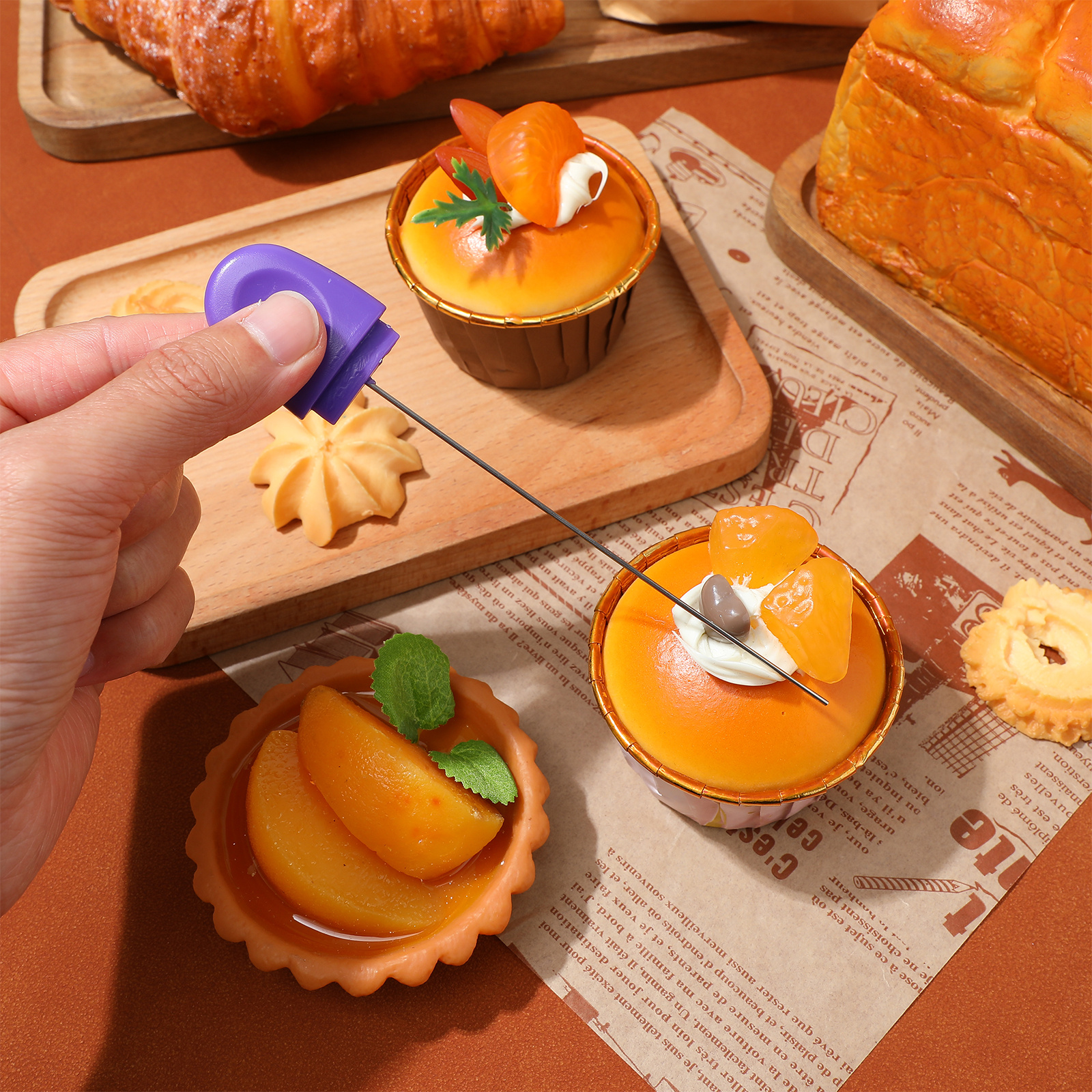 2Pcs Ergonomic Handle Cake Tes - Kitchen Quiz ulasan dan harga
