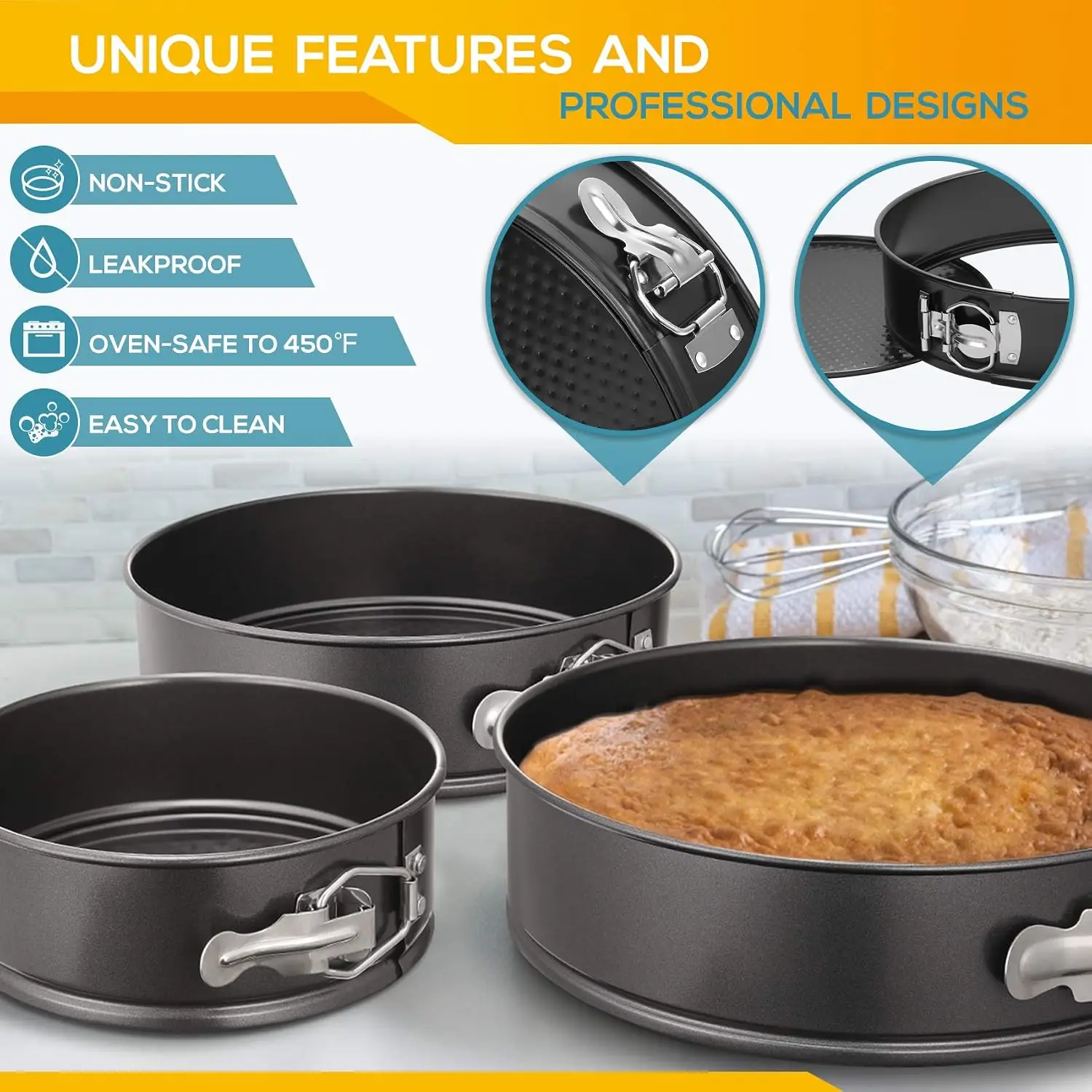 Non-Stick Springform Cake Pan  - Springform Pan Set ulasan dan harga