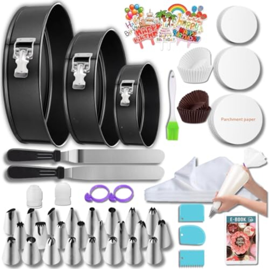 168pcs Cake Pan Sets for Bakin - Springform Pan Set ulasan dan harga