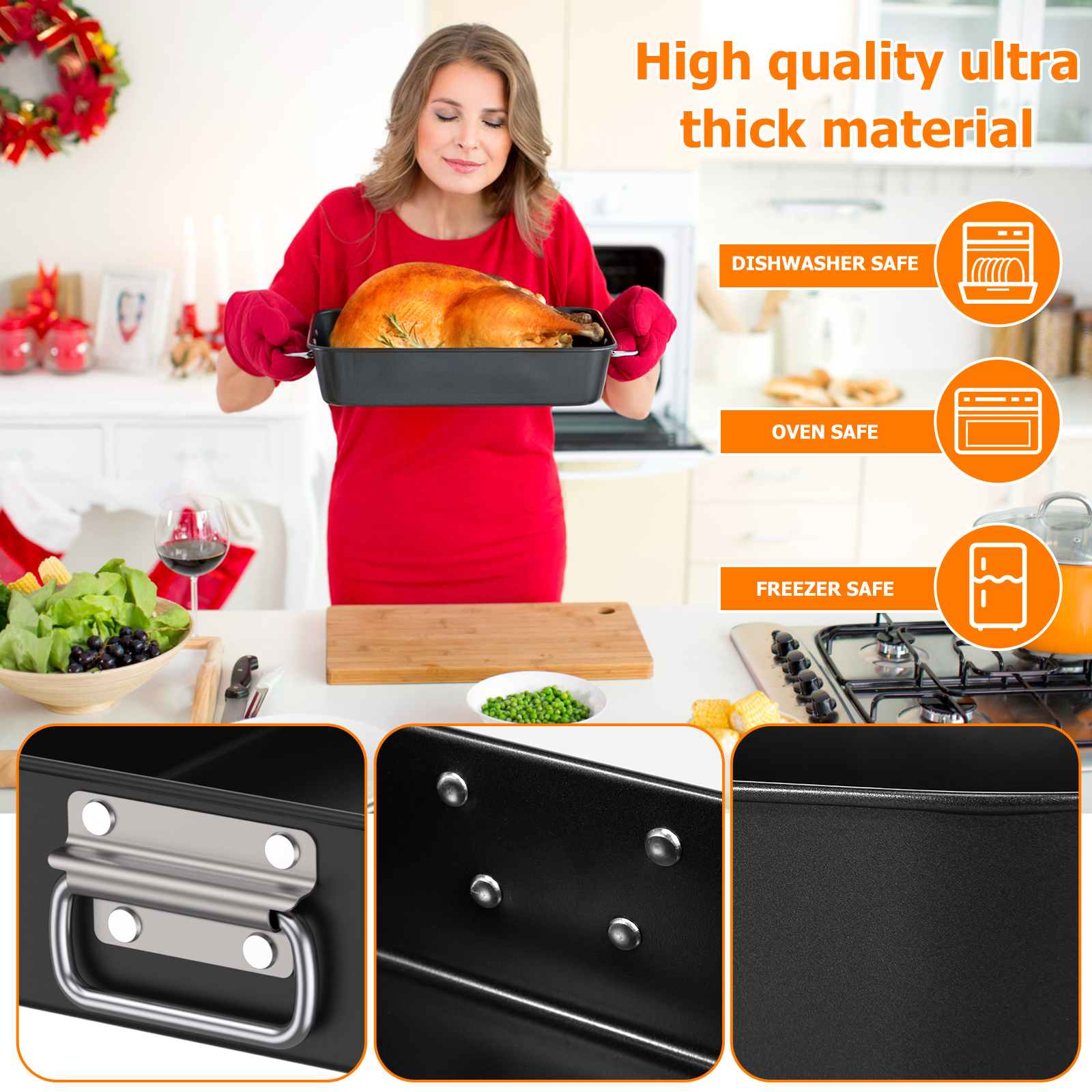 Deep Baking Pan Rectangle Carb - Kitchen Baking Pan Storage ulasan dan harga