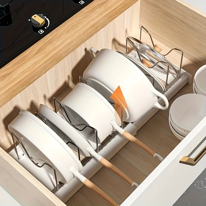 Cookware Organizer Rack, Expan - Kitchen Baking Pan Storage ulasan dan harga