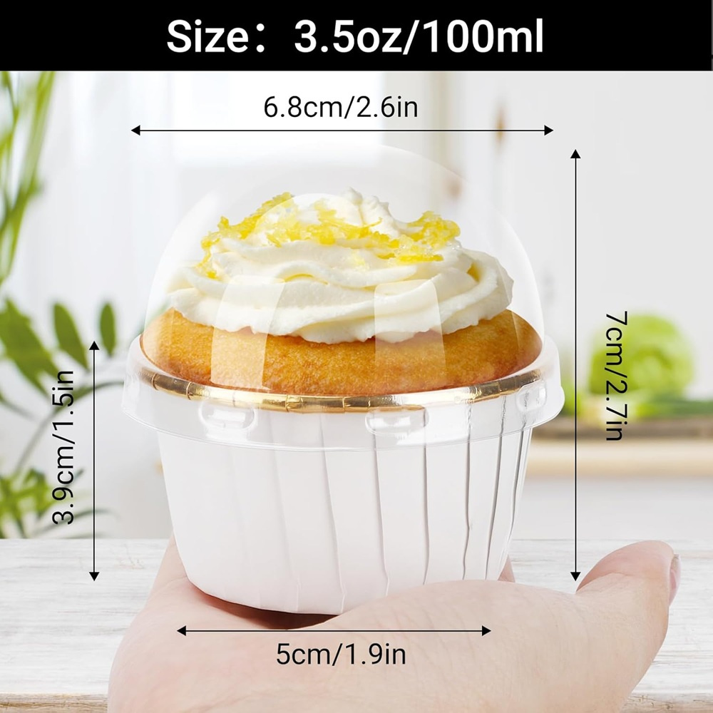 50 pcs Muffins Cup Paper Cupca - Kitchen Baking Cake ulasan dan harga