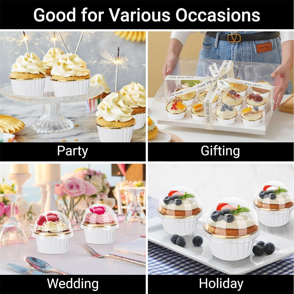 50 pcs Muffins Cup Paper Cupca - Kitchen Baking Cake ulasan dan harga