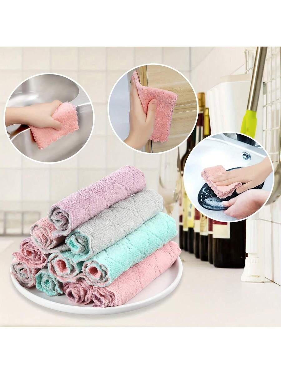 10pcs Kitchen Towels Set Dishc - Kitchen With Baking Area ulasan dan harga