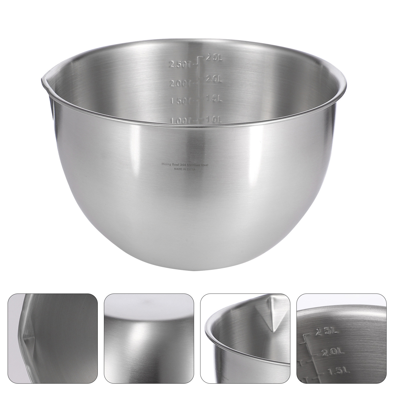 Stainless Steel Mixing Bowl De - Kitchen Baking Pan Storage ulasan dan harga