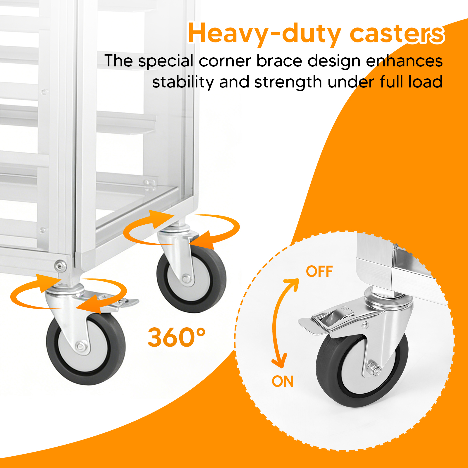 18 Tiers Bun Rack with Wheels  - Kitchen Baking Pan Storage ulasan dan harga