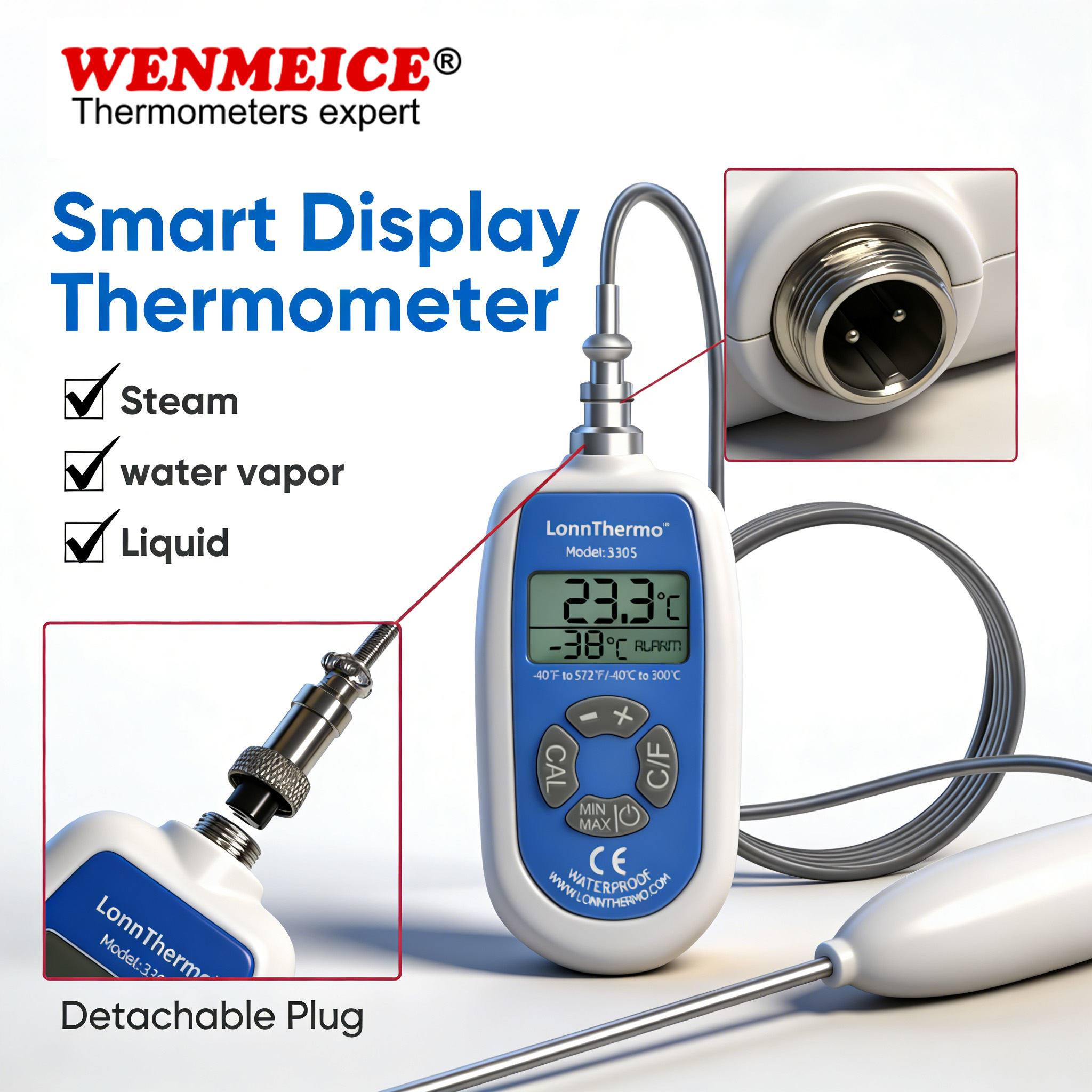 WENMEICE Waterproof Digital Th - Kitchen Quiz ulasan dan harga