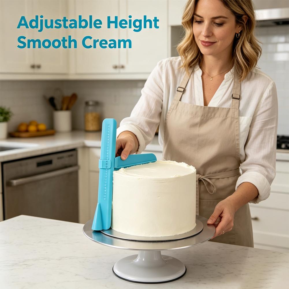 Cream Cake Smoother with Adjus - Fondant Smoother Set ulasan dan harga