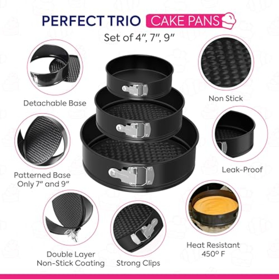 148PCs Cake Pan Set for Baking - Springform Pan Set ulasan dan harga