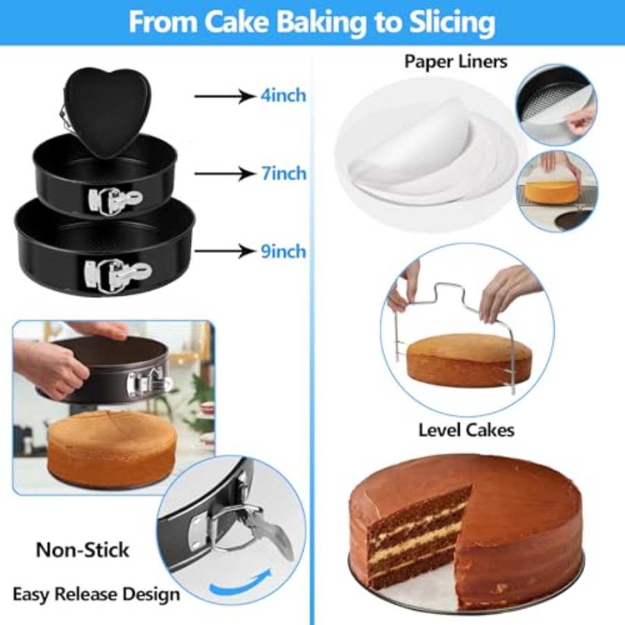 Makmeng 722pcs Cake Decorating - Springform Pan Set ulasan dan harga