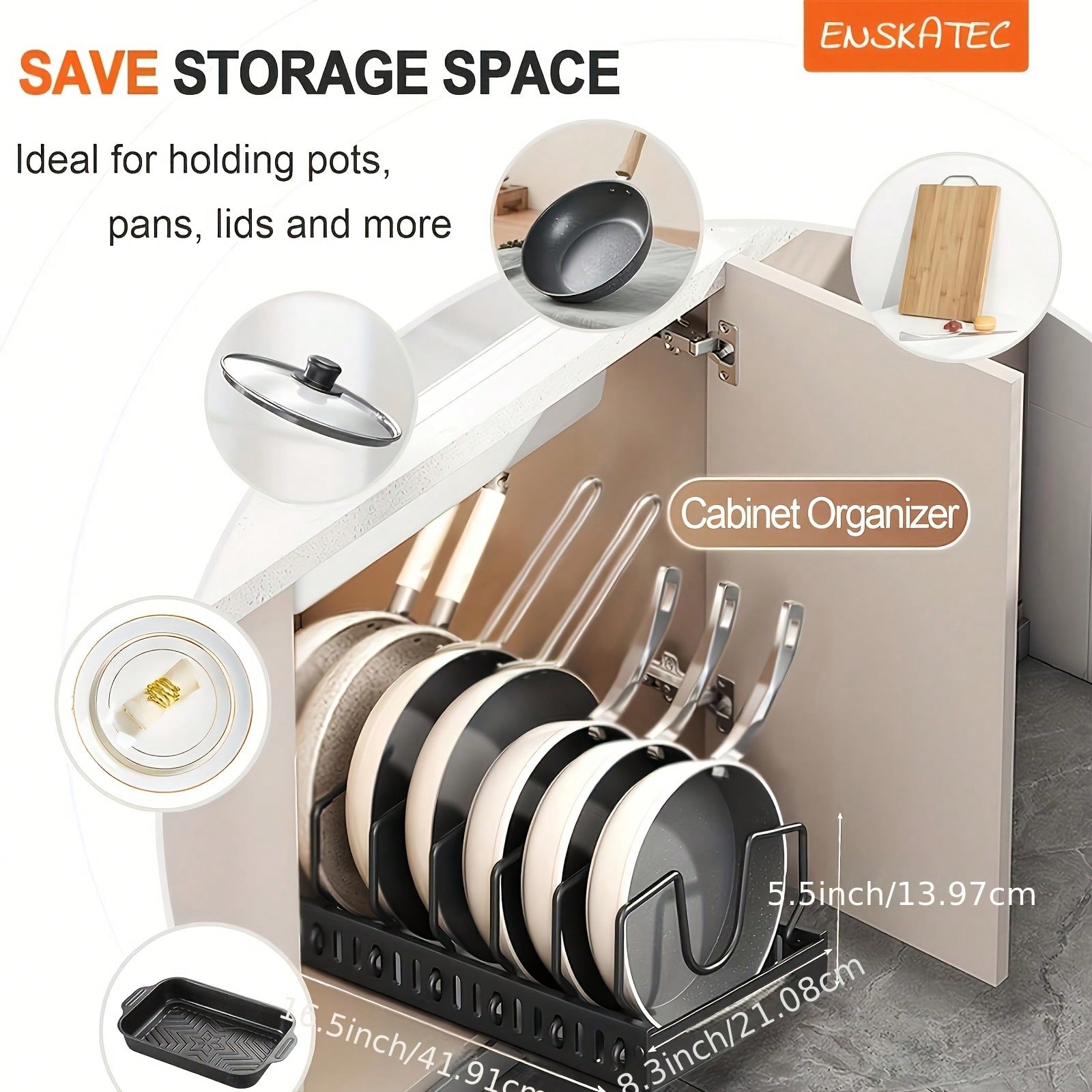 1/2pcs Cabinet Pull-Out Storag - Kitchen Baking Pan Storage ulasan dan harga