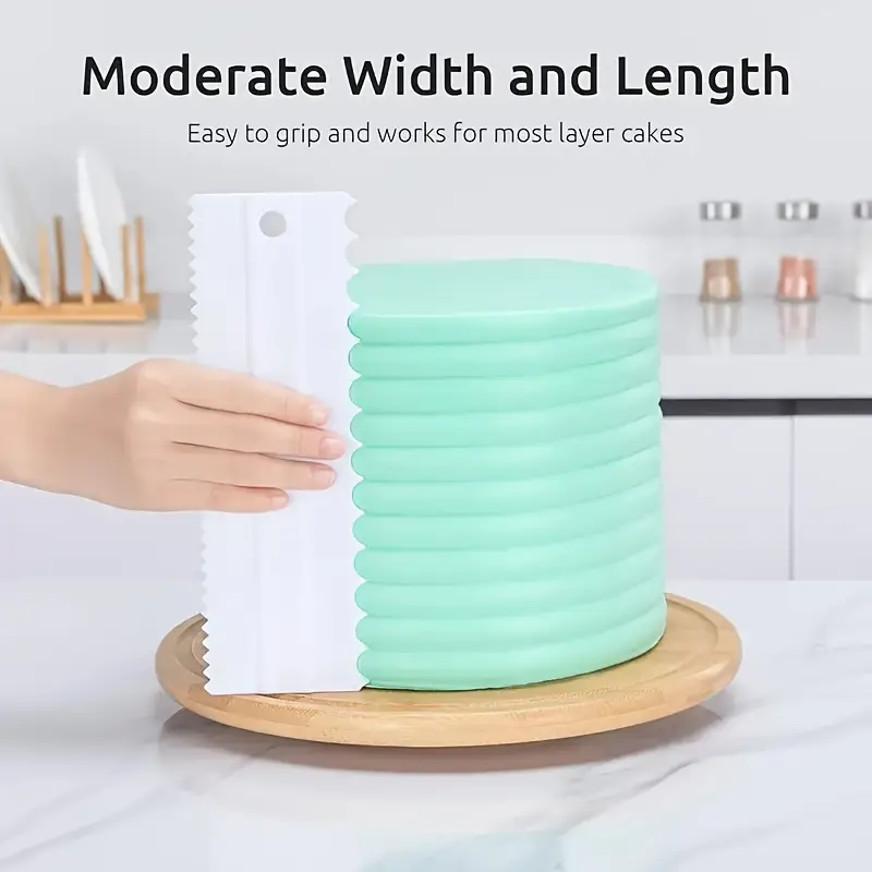 Trendy 4Pcs Cake Scraper Set - - Fondant Smoother Set ulasan dan harga