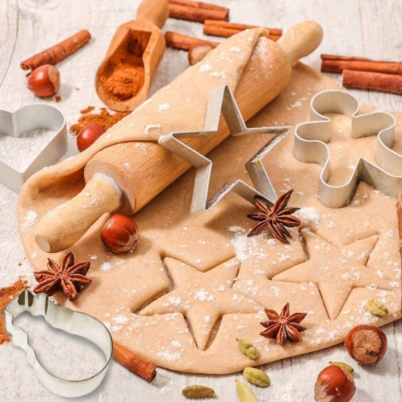 5pcs/packChristmas Star Cookie - Kitchen Baking Cake ulasan dan harga