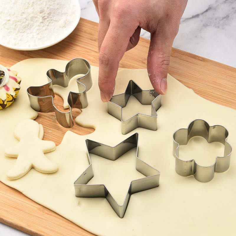 5pcs/packChristmas Star Cookie - Kitchen Baking Cake ulasan dan harga