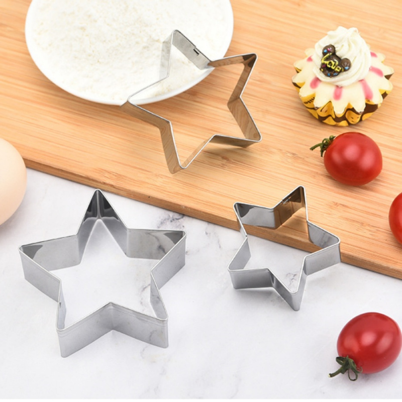5pcs/packChristmas Star Cookie - Kitchen Baking Cake ulasan dan harga