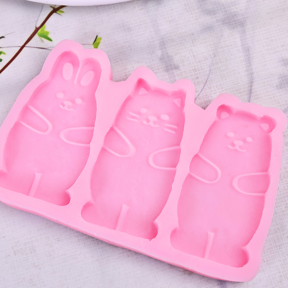 1pc Cartoon Triple Link Rabbit - Kitchen Baking Cake ulasan dan harga