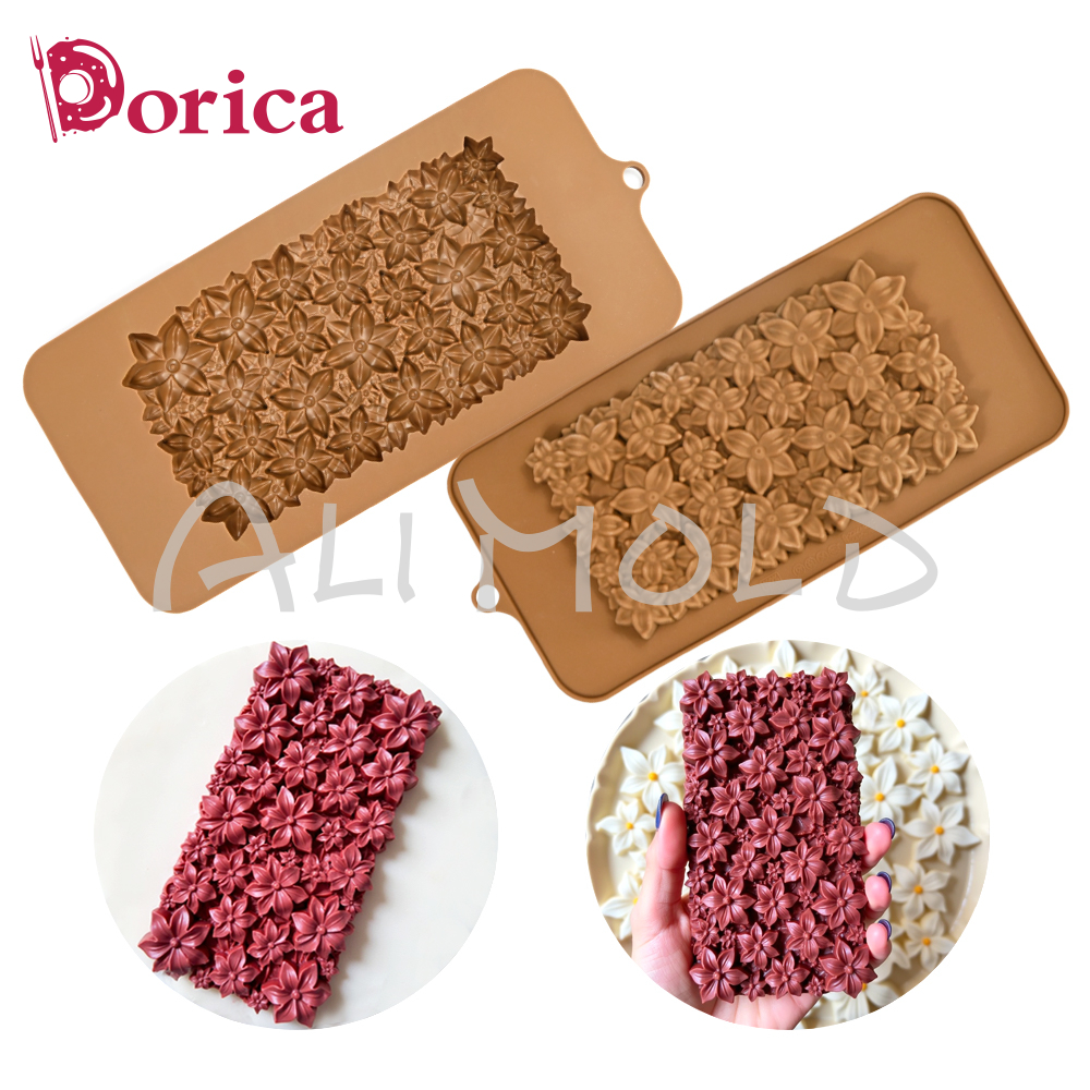Flower Silicone Chocolate Mold - Kitchen Baking Cake ulasan dan harga