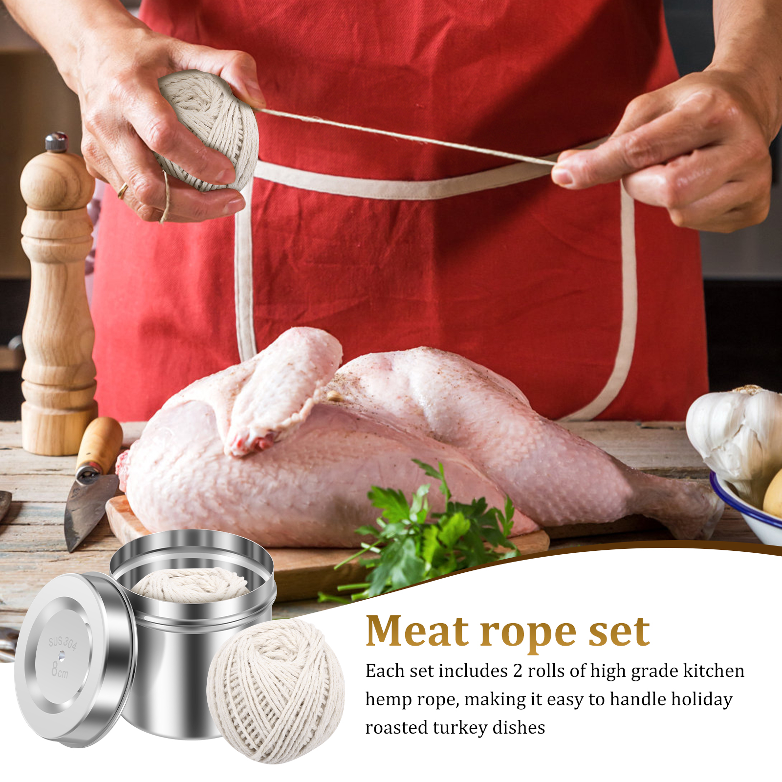 2 Pcs Cotton String Balls Cook - Kitchen Baking Twine ulasan dan harga