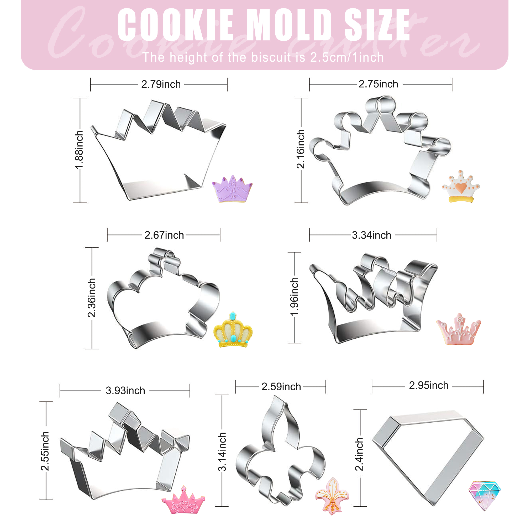 Crown Cookie Cutter Baking Coo - Kitchen Baking Cake ulasan dan harga
